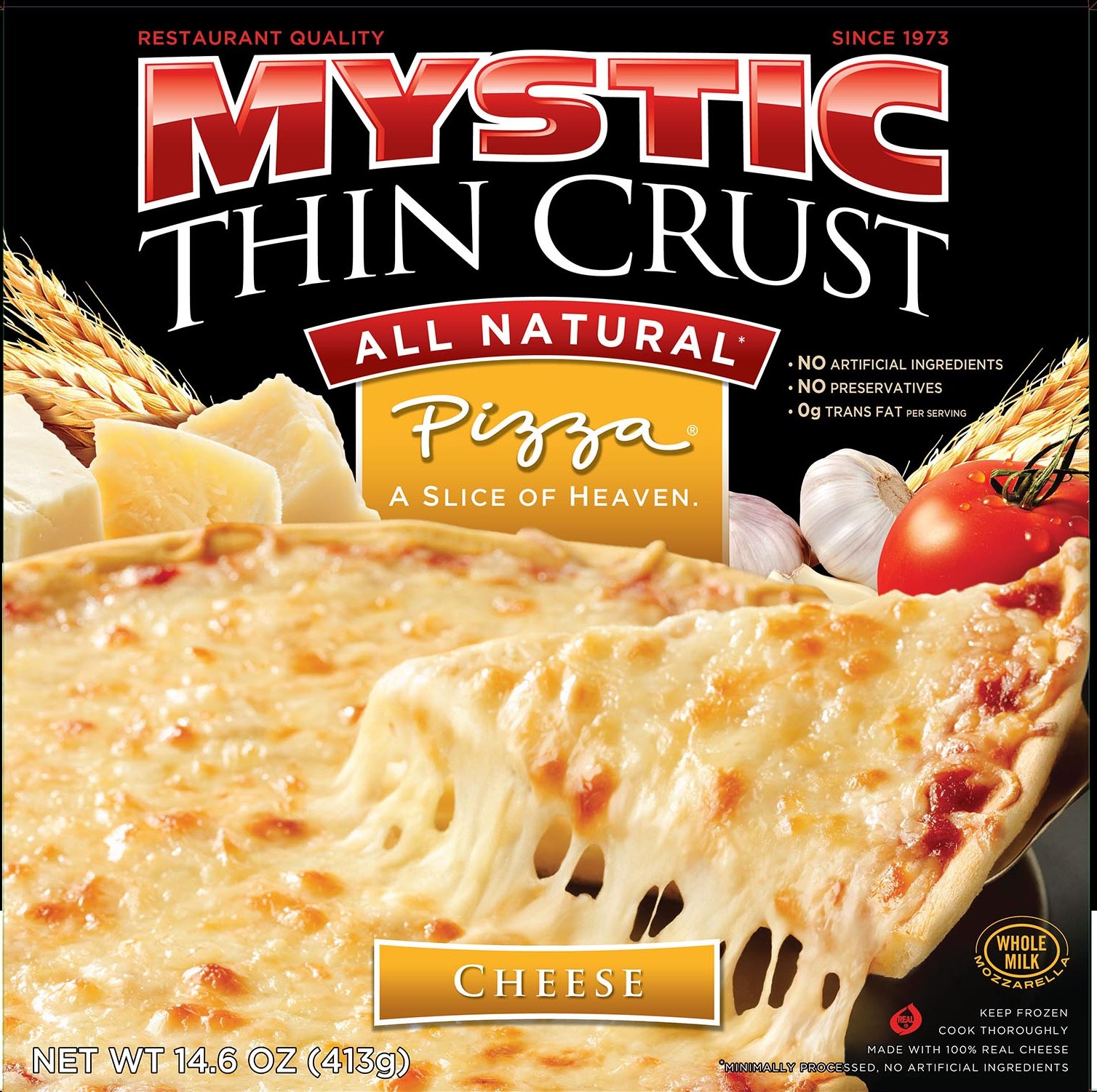 "New" Mystic Thin Crust Cheese Pizza Ingredients and Nutritional