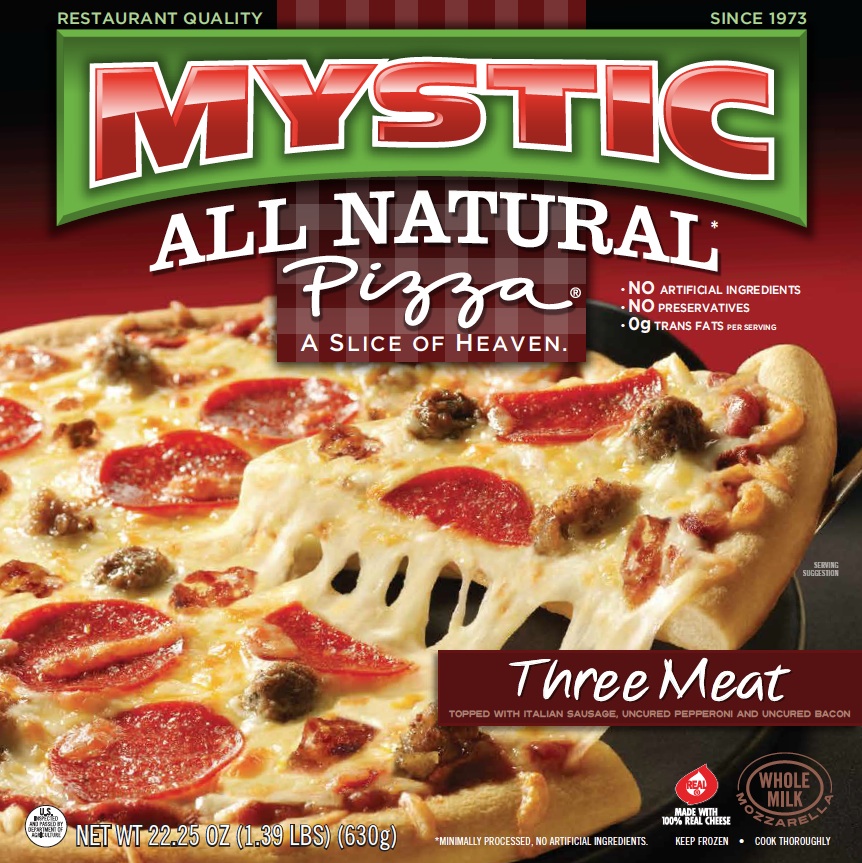 Three Meat Pizza Ingredients and Nutritional Facts Mystic Pizza
